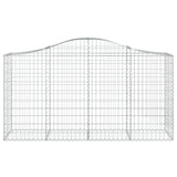 Arched Gabion Baskets 20 pcs 200x50x100/120 cm Galvanised Iron 3145655
