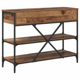 Console Table with Drawer Brown 100 x 34.5 x 75 cm Wood 871304