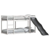 Bunk Bed with Slide&Ladder without Mattress White 80x200 cm 3284240