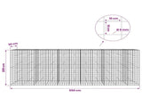 Gabion with 5 mm Wire and 10x10 cm Mesh 550x30x200 cm 3465173