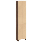 Bookcase Brown Oak 40x24x176 cm Engineered Wood 857798