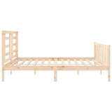 Bed Frame without Mattress 200x200 cm Solid Wood Pine 3192901