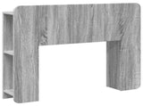 Headboard Cabinet with Storage Grey Sonoma Engineered Wood 8001198