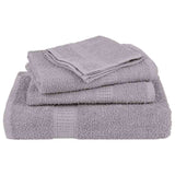 Towels 4 pcs Grey 100x200 cm 360 gsm 100% Cotton 136843