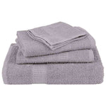 Towels 10 pcs Grey 100x200 cm 360 gsm 100% Cotton 136844