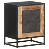 Bedside Cabinet 40x30x50 cm Rough Mango Wood 323146