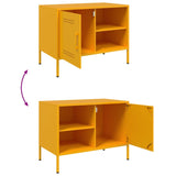 TV Cabinet Mustard Yellow 68x39x50.5 cm Steel 843000