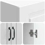 Cabinet Set 2 pcs High Gloss White 66 x 34.5 x 87 cm 3416965