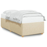 Bed Frame without Mattress Cream 100x200 cm Fabric 3284713
