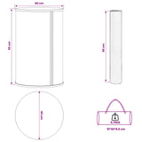 Trade Show Counter Light Brown and White 60 x 93 cm 42046605