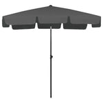 ZNTS Beach Parasol Anthracite 200x125 cm 314729