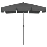 ZNTS Beach Parasol Anthracite 200x125 cm 314729