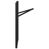 Beer Table Leg 2 pcs Black 39 x 3 x 75 cm Powder-Coated Steel 42001776
