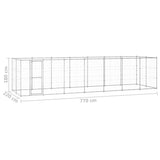 Outdoor Dog Kennel Galvanised Steel 16,94 m 3082310