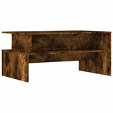 Coffee Table Smoked Oak 90x55x42.5 cm Engineered Wood 834283
