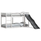 Bunk Bed with Slide&Ladder without Mattress White 80x200 cm 3284240