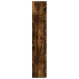 Slim Storage Cabinet Smoked Oak 30x42.5x225 cm Engineered Wood 3281263