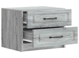 Bedside Cabinet Grey Sonoma 43 x 34.5 x 44.5 cm Engineered Wood 895687