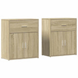 Sideboards 2 pcs Sonoma Oak 60x31x70 cm Engineered Wood 3276548