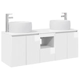 Bathroom Cabinet Set 3 pcs High Gloss White 49.5 x 44.5 x 66 cm 3405721
