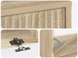 Shoe Cabinet HOORN 78 x 24 x 100 cm Engineered Wood Sonoma Oak 897317