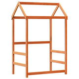 Bed Frame with Roof without Mattress Wax Brown 90x190 cm Single 3282167