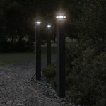 ZNTS Outdoor Floor Lamp with Outlet Black 110 cm Aluminium 4006409