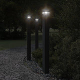 ZNTS Outdoor Floor Lamp with Outlet Black 110 cm Aluminium 4006409