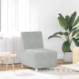 Modular Sofa Unit Armless 2 pcs Light Grey 55 x 74 x 82 cm 3399759