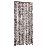 Insect Curtain Brown and White 100x220 cm Chenille 325453