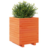Garden Planter Wax Brown 40x40x49.5 cm Solid Wood Pine 3282511