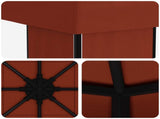 Gazebo 4 x 3 m Terracotta Polyester and Steel 190 gsm 900376