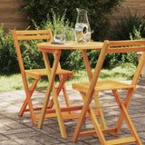 Garden Table Folding Natural 60 x 60 x 72 cm Solid Acacia Wood 4105491