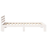 Bed Frame with Headboard White 90 x 200 cm Solid Pine Wood 872627