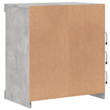 Sideboard with LED Lights Concrete Grey 60.5x37x67 cm 836696