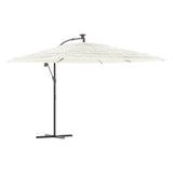 Garden Parasol with Steel Pole White 290x290x238 cm 4005085