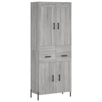 Highboard Grey Sonoma 69.5x34x180 cm Engineered Wood 3199887