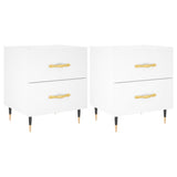 Bedside Cabinets 2 pcs White 40x35x47.5 cm Engineered Wood 827261