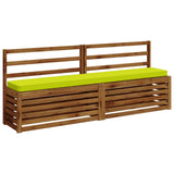 2-Piece Bench Cushions VUGHT 2 pcs 100% Polyester Bright Green 950965