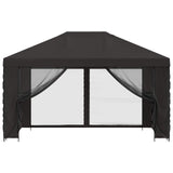 Garden Gazebo with Sidewalls 4 x 3 m Anthracite 900387