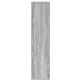 Bookcase Grey Sonoma 89x24x101.5 cm Engineered Wood 860405