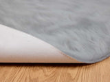 Faux Sheepskin Rug TAFALLA Grey 160 cm Polyester 42021538