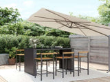 Garden Bar Set Black 3187702