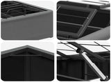 Electric Adjustable Bed Frame Dark Grey 200 x 100 x 33.5 cm 42037306