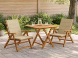 High Back Chair Cushion GEMERT 2 pcs 100% Polyester Beige 946074