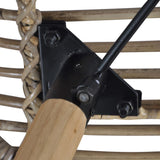 Dining Chairs 4 pcs Brown Natural Rattan 246854