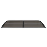 ZNTS Door Canopy Black 150x100 cm Polycarbonate 153573