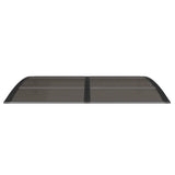 ZNTS Door Canopy Black 150x100 cm Polycarbonate 153573