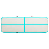 Inflatable Gymnastics Mat with Pump 300x100x15 cm PVC Green 92660
