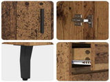 Highboard with Drawer 2 pcs Old Wood Engineered Wood 3415712